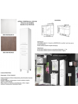 Vertikala Atina 35x190 korpa